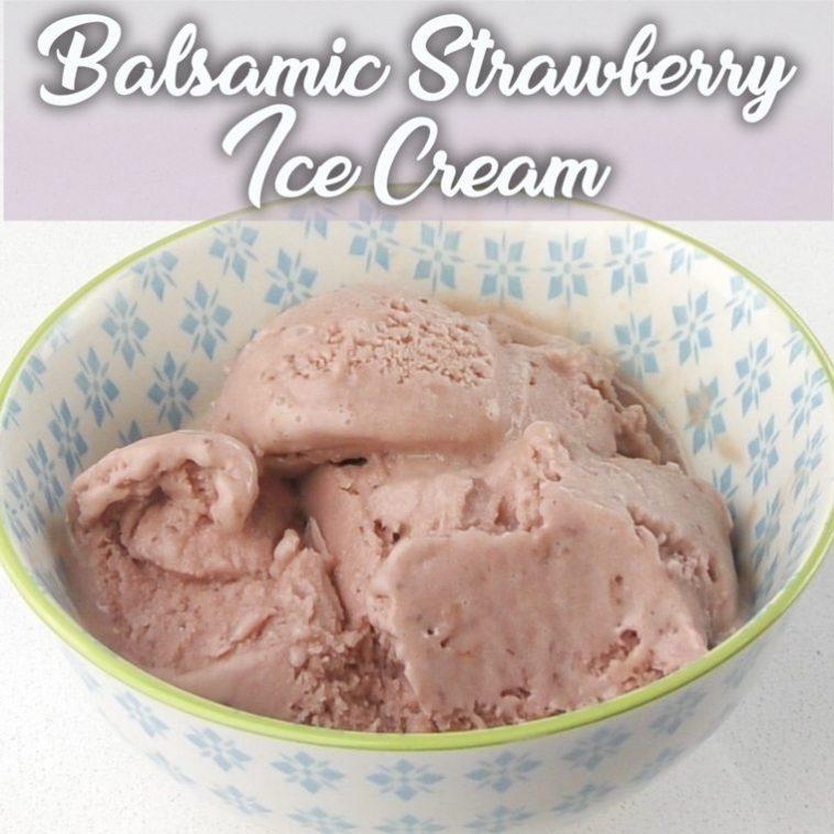 Crème glacée à la fraise balsamique avec Thermomix