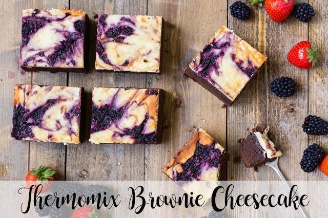 Brownie Cheesecake avec Thermomix