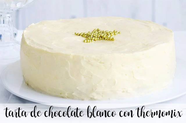 Gâteau au chocolat blanc avec Thermomix