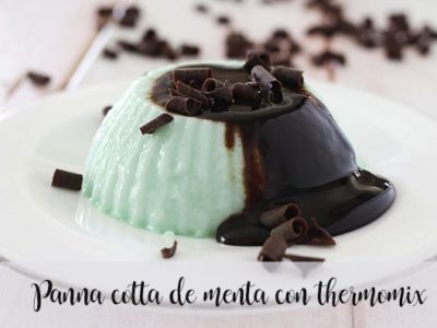 Panna Cotta au chocolat et à la menthe avec Thermomix