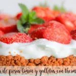 Gâteau aux fraises et au citron avec des biscuits au Thermomix