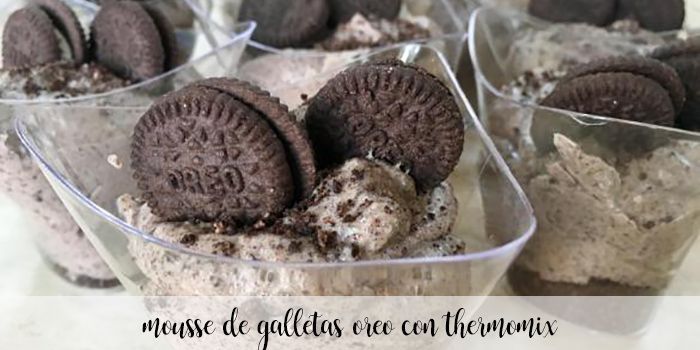 Mousse à biscuits Oreo avec Thermomix