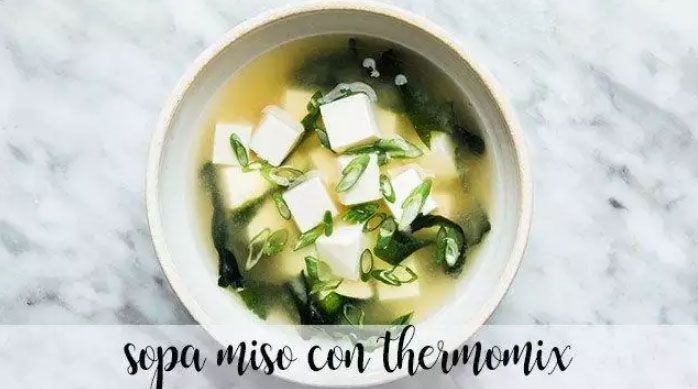 Soupe japonaise au miso avec Thermomix