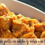 Poitrine de poulet en marinade et sauce au thermomix