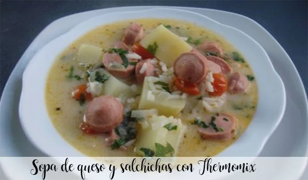 Soupe au fromage et saucisses au Thermomix