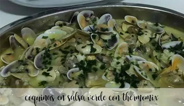 Coquinas en sauce verte au thermomix