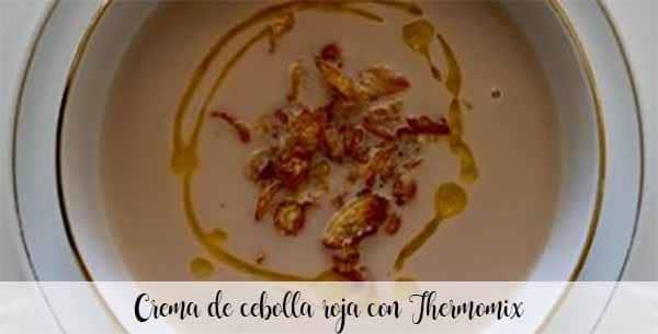 Crème d'oignons rouges au Thermomix