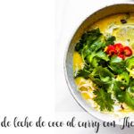 Soupe au lait de coco au curry avec Thermomix