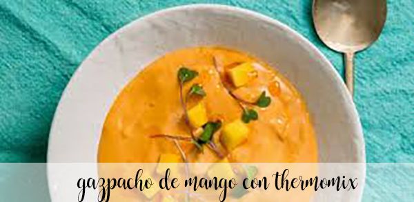 Gaspacho de mangue au Thermomix