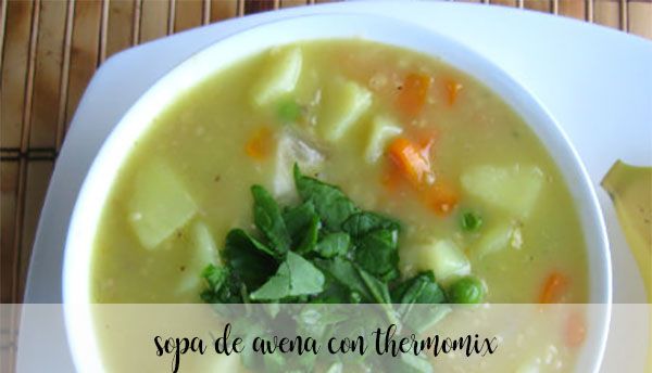 Soupe aux flocons d'avoine au Thermomix