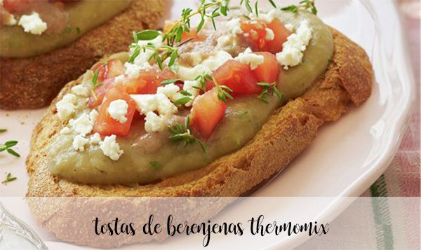 Toasts d'aubergines au thermomix