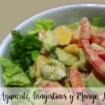 Salade d'avocat, crevettes et mangue au thermomix