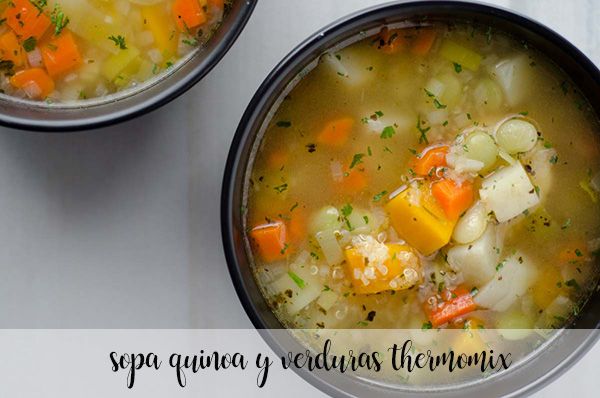 Soupe de quinoa et légumes au Thermomix