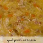 Soupe Picadillo et poireaux au Thermomix