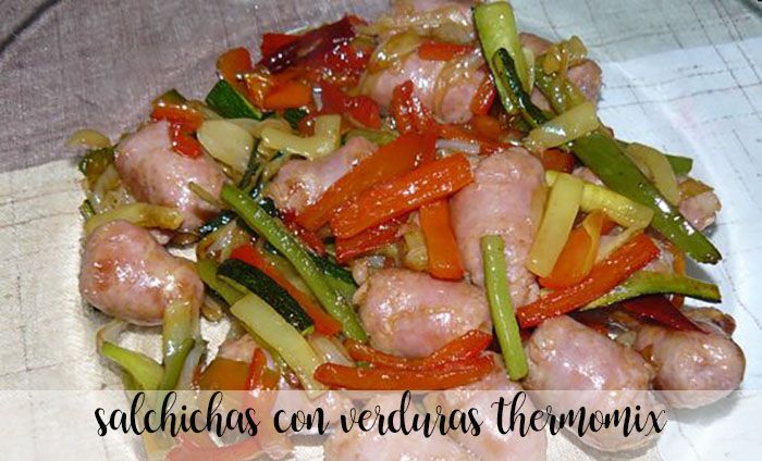 Saucisses aux légumes au thermomix
