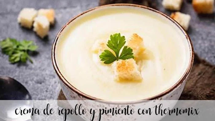 crème de choux et poivrons au thermomix