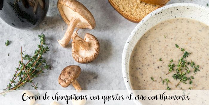 Crème de champignons aux fromages de vin au thermomix Crème de champignons aux fromages de vin au thermomix