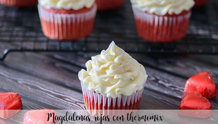 Cupcakes rouges au thermomix