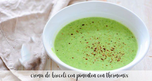 Crème de brocoli au paprika avec Thermomix