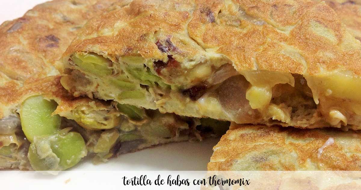 Omelette aux fèves au Thermomix