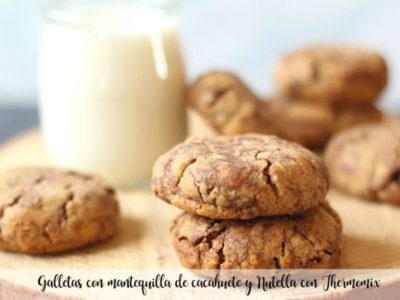 Biscuits au beurre de cacahuète et Nutella avec Thermomix