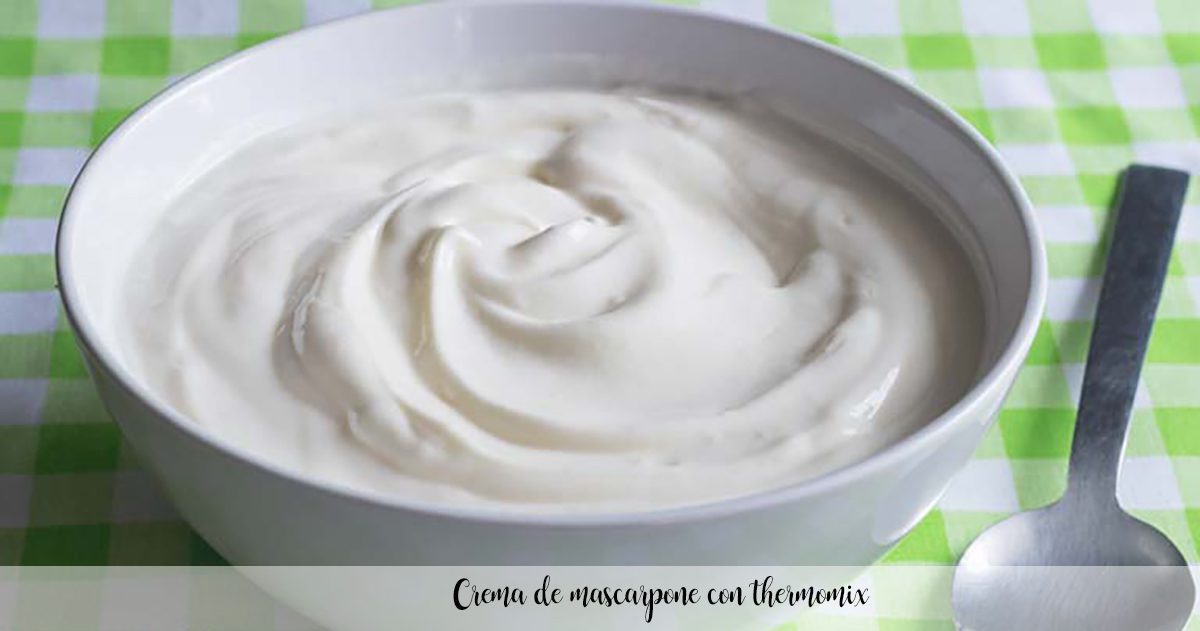 Crème mascarpone au thermomix