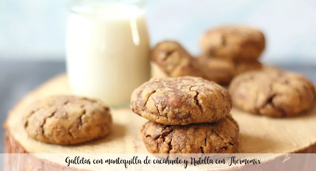 Biscuits au beurre de cacahuète et Nutella avec Thermomix