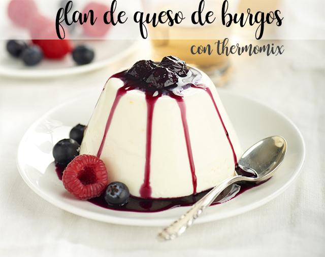 Flan au fromage de Burgos au thermomix