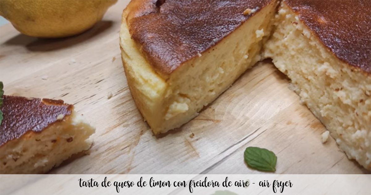gâteau au fromage au citron friteuse à air - recettes pour thermomix