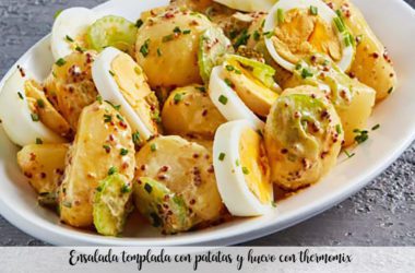 Salade tiède aux pommes de terre et œuf au thermomix