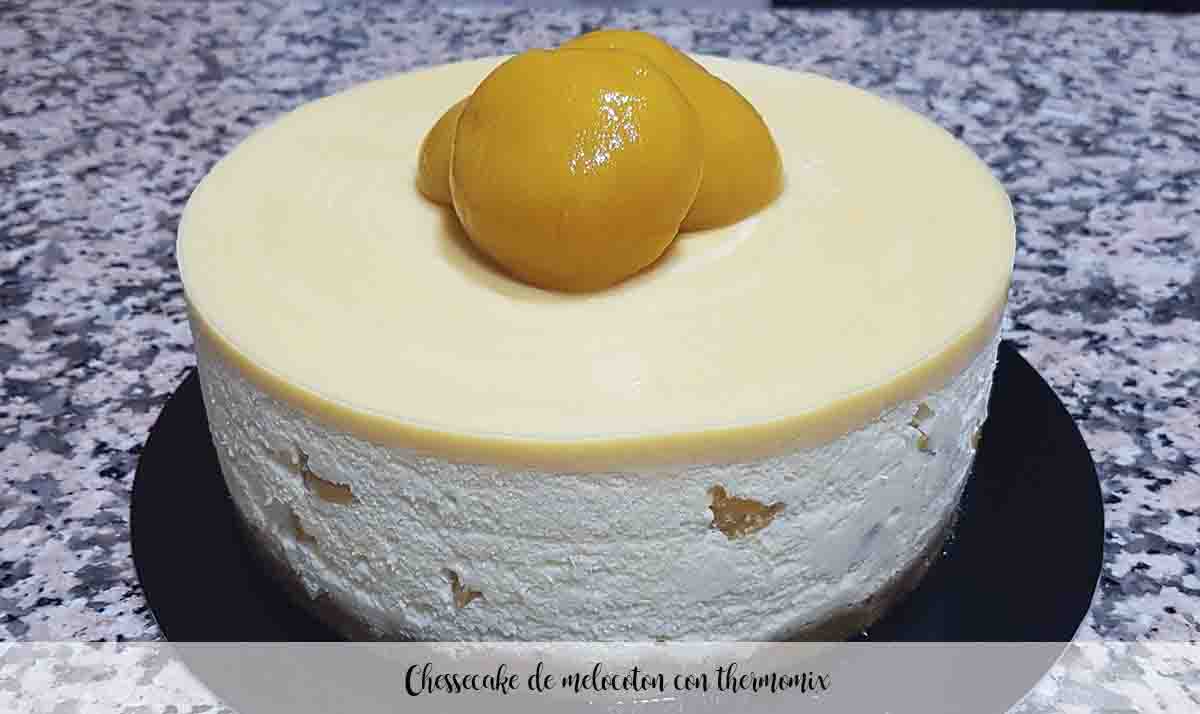 Cheesecake aux pêches au thermomix