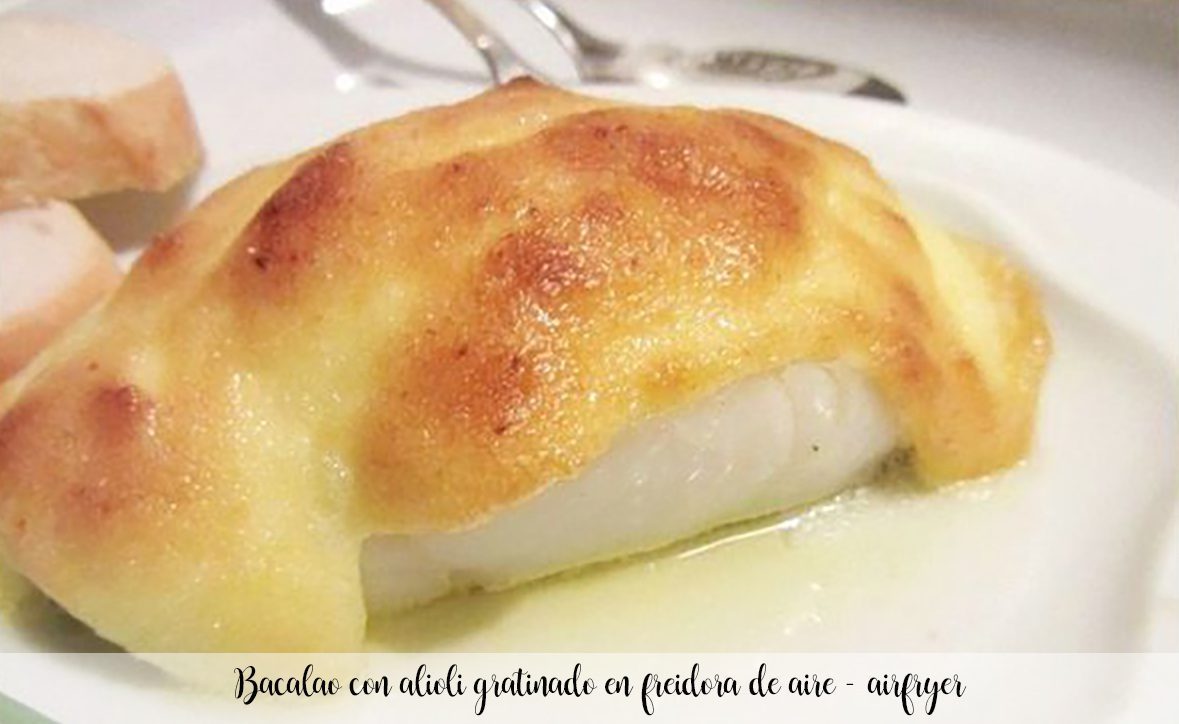 Cabillaud gratiné à l&amp;#39;aïoli dans une friteuse à air – airfryer ...