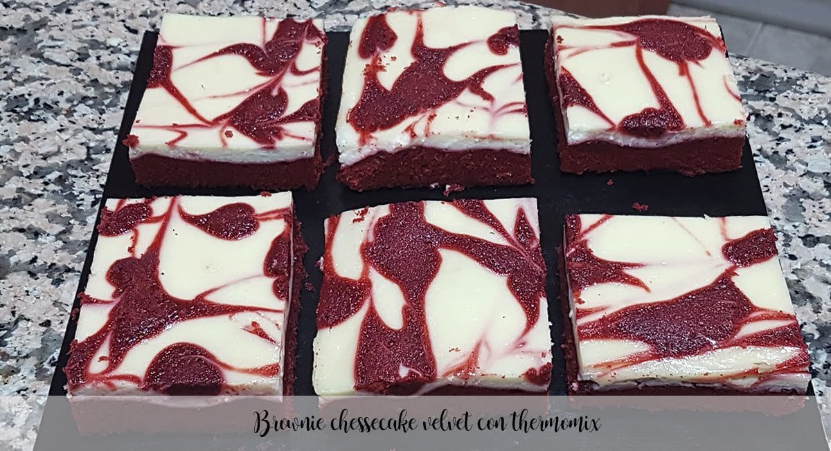 Brownie cheesecake velours au thermomix