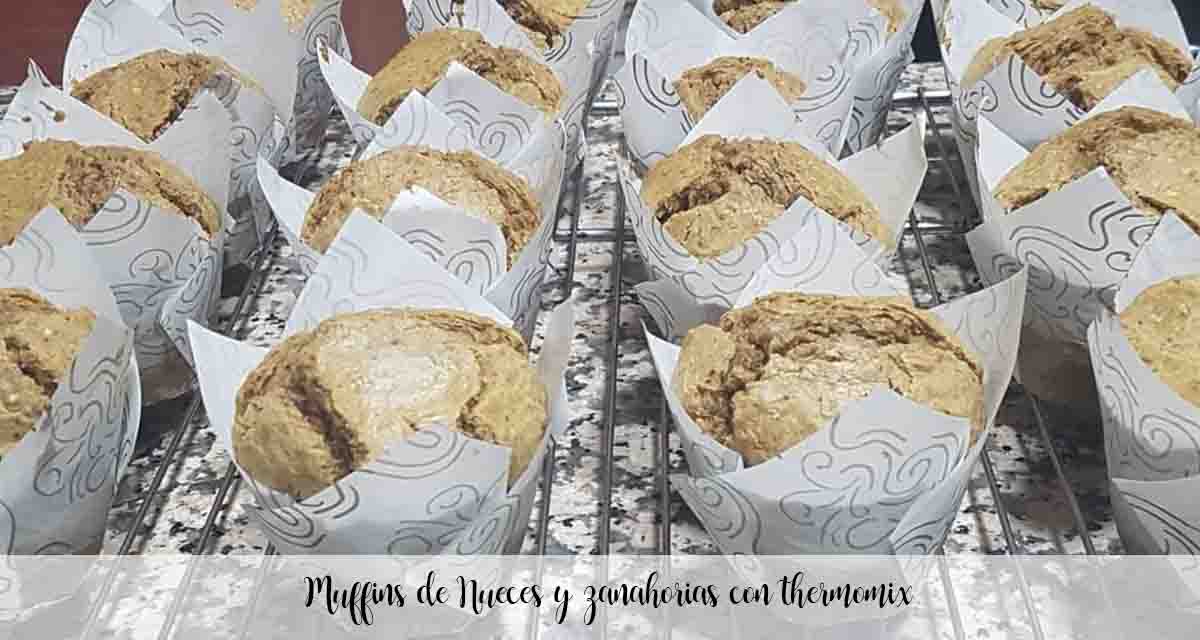 Muffins aux noix et carottes au thermomix