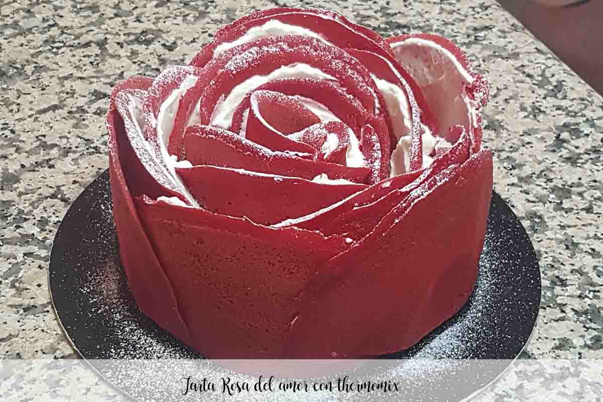 Gâteau d'amour rose au thermomix