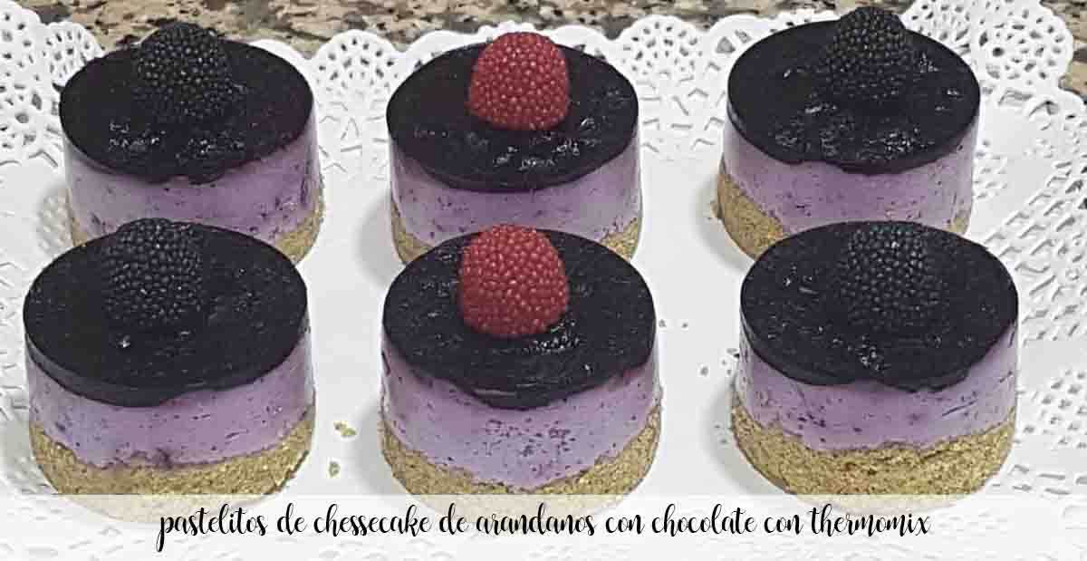 cupcakes cheesecake myrtille au chocolat thermomix
