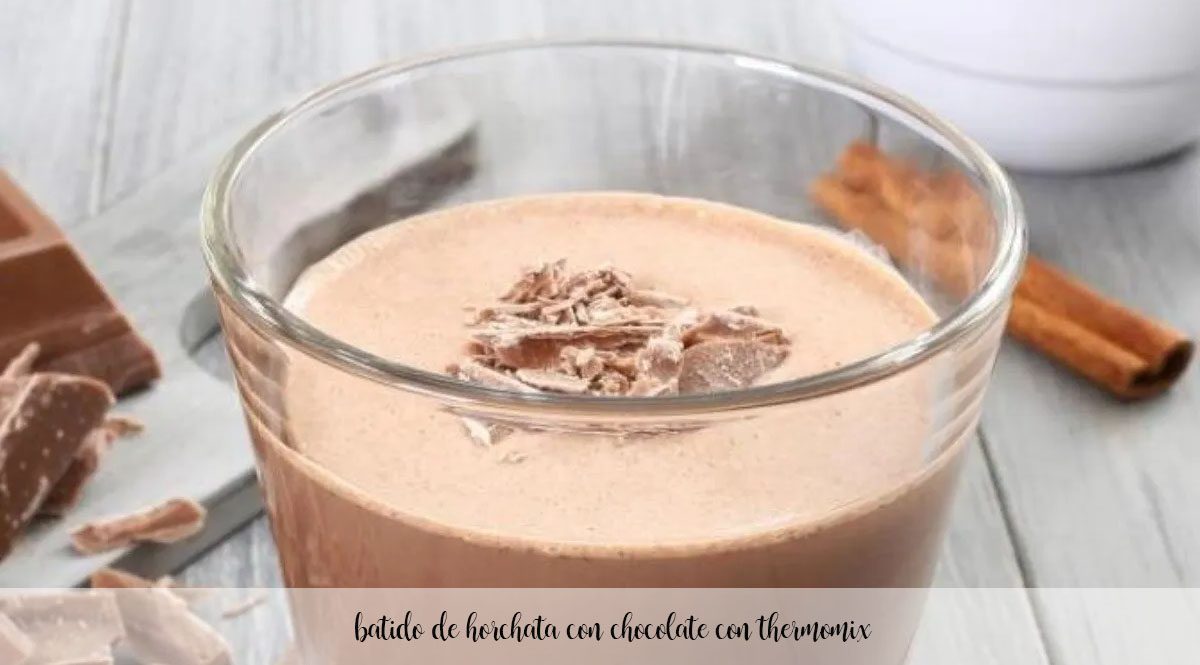 milk-shake horchata au chocolat avec thermomix