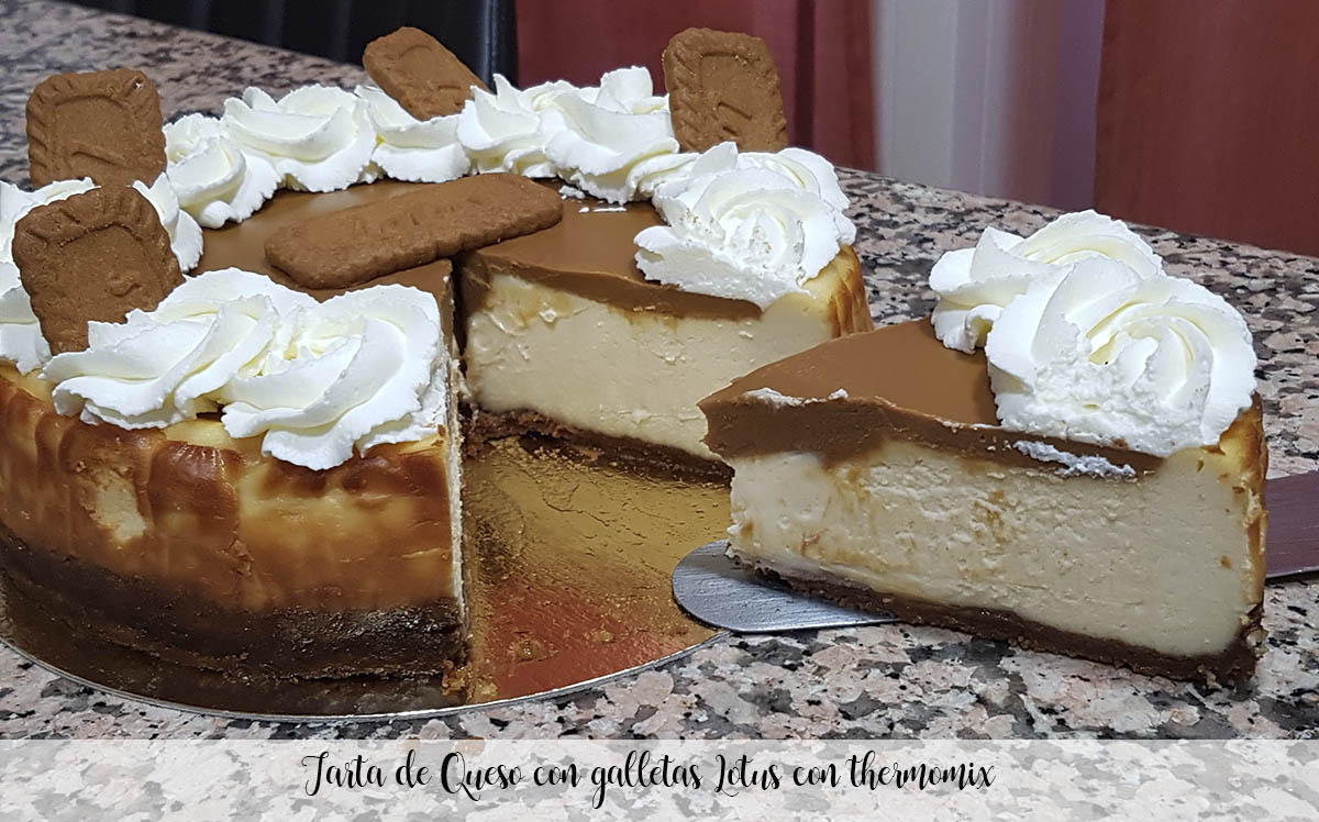 Cheesecake aux biscuits Lotus au thermomix