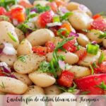Salade froide de haricots blancs au Thermomix