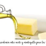Équivalence entre l'huile et le beurre pour les recettes