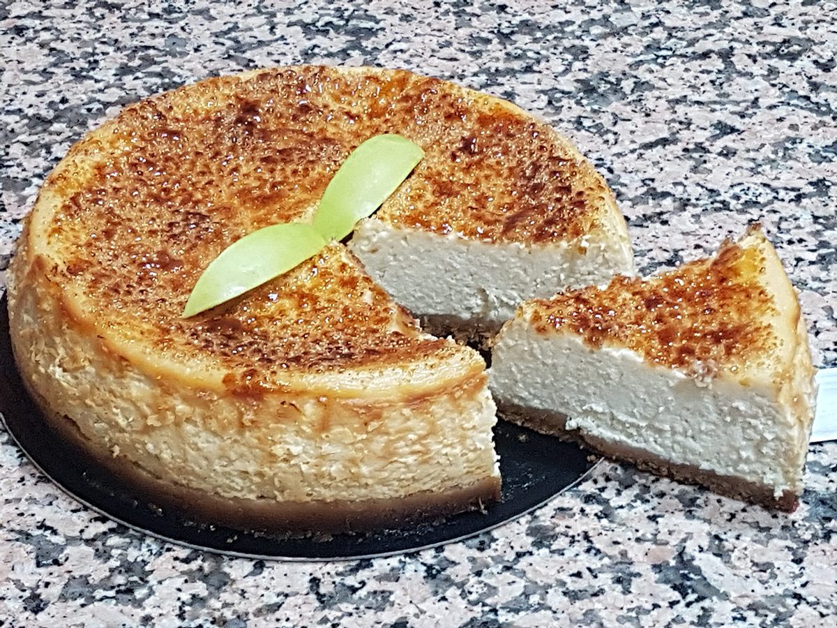 Gâteau brûlé au fromage et pommes au thermomix