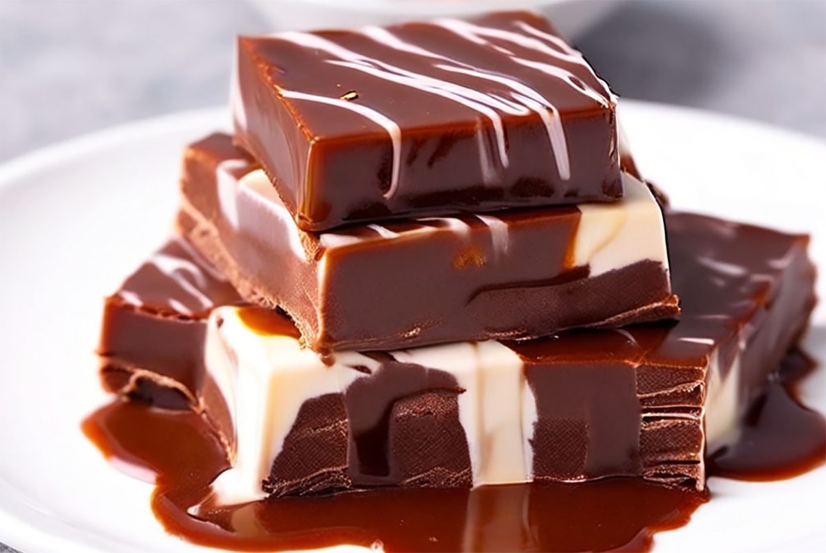 Barres de caramel et crème au chocolat cru au Thermomix