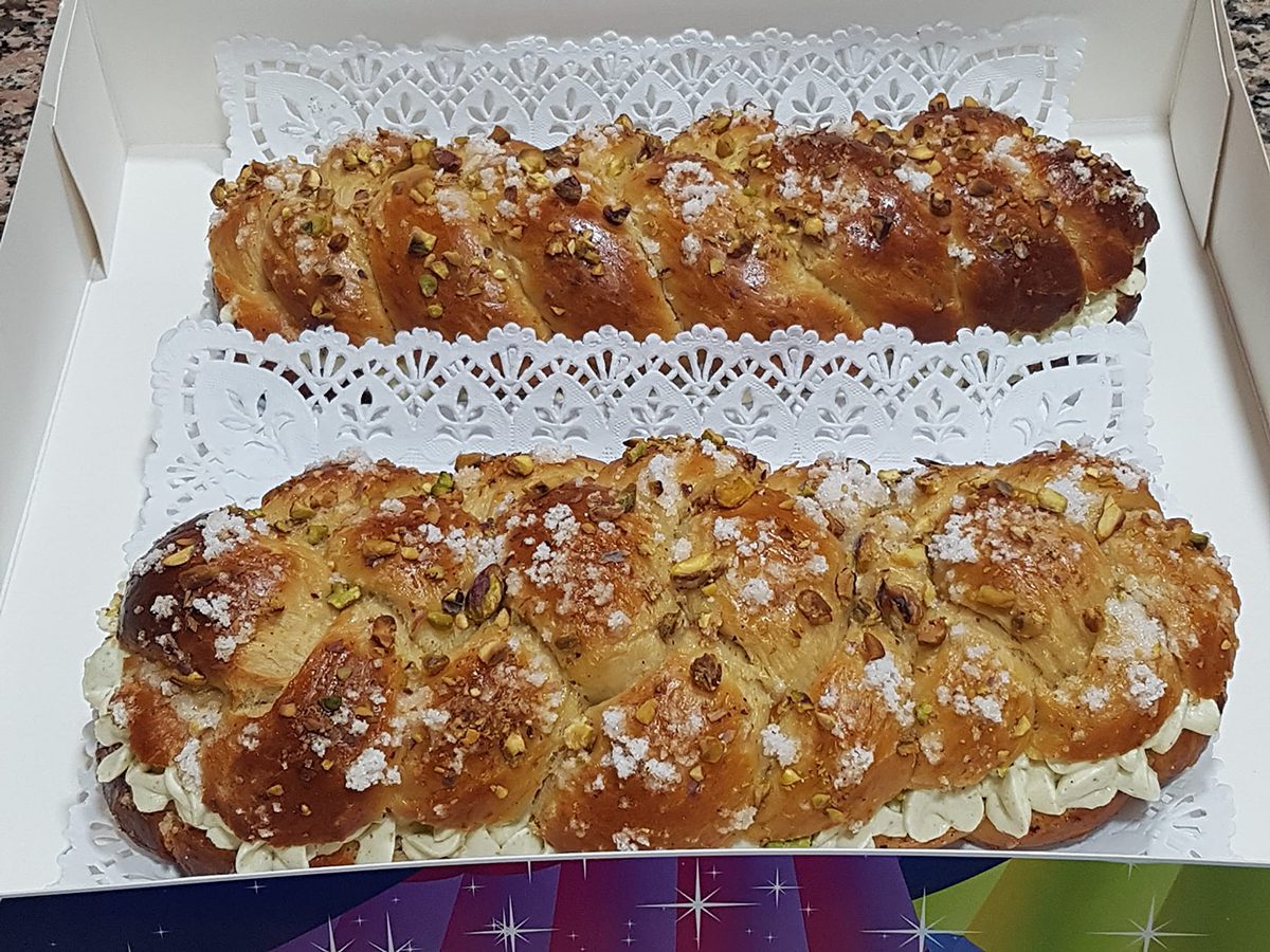 Tresse roscon pistache au thermomix 