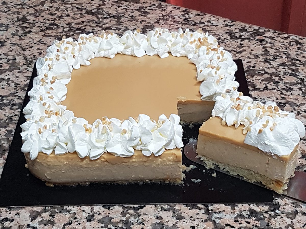 Gâteau au nougat et caramel au thermomix