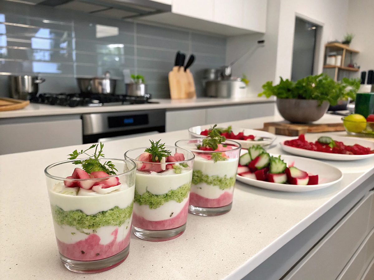 Verrine de radis et tzatziki au thermomix